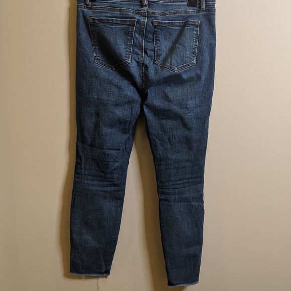 LOFT modern skinny raw hem jeans size 27 - Picture 3 of 6